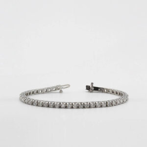 Silver Plated Cubic Zirconia Tennis Bracelet