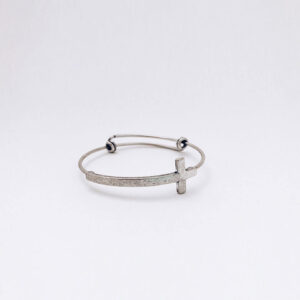 Sterling Silver Hinged T Bangle
