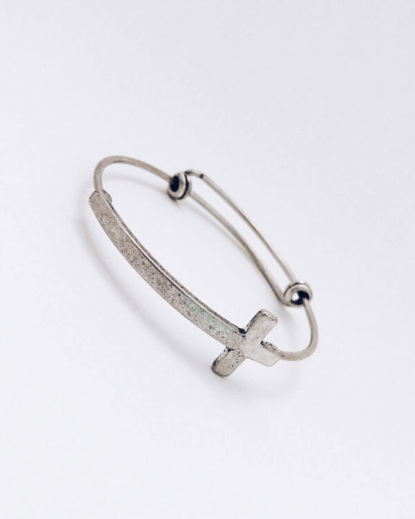 Sterling Silver Hinged T Bangle - Image 3