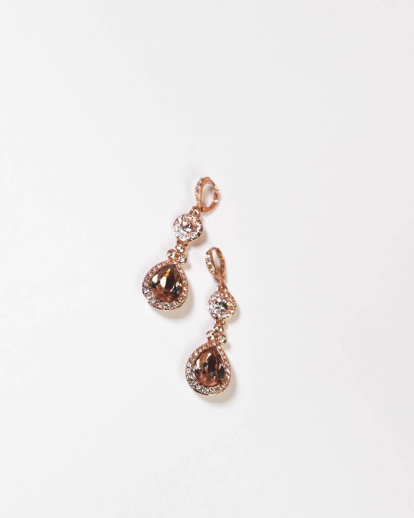 9ct Yellow Gold Sapphire Drop Earrings