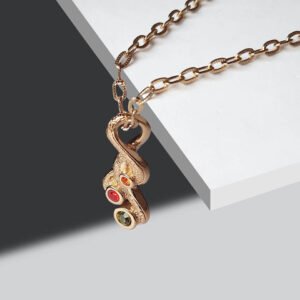 9ct Yellow Gold Solid 18" Dainty Curb Chain & Pendant