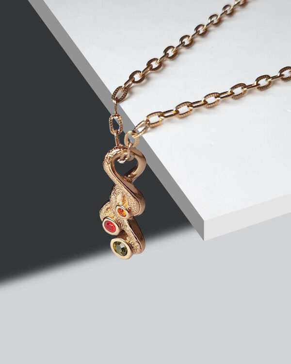 9ct Yellow Gold Solid 18" Dainty Curb Chain & Pendant